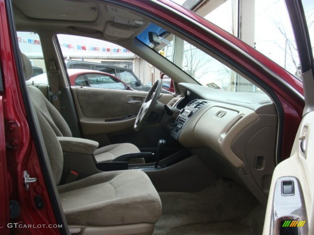 2002 Accord SE Sedan - Firepepper Red Pearl / Ivory photo #7