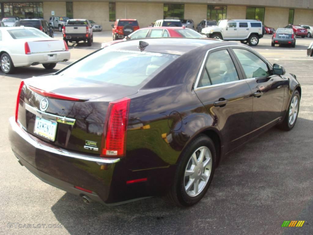 2009 CTS Sedan - Black Cherry / Light Titanium/Ebony photo #6