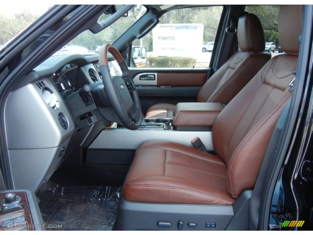 2013 Expedition EL King Ranch - Tuxedo Black / King Ranch Charcoal Black/Chaparral Leather photo #6