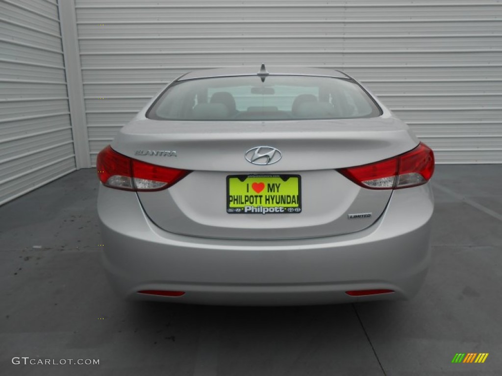 2013 Elantra Limited - Shimmering Air Silver / Gray photo #5