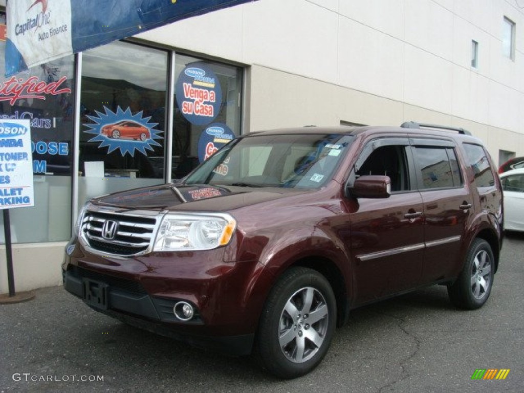 Dark cherry pearl honda pilot touring #2