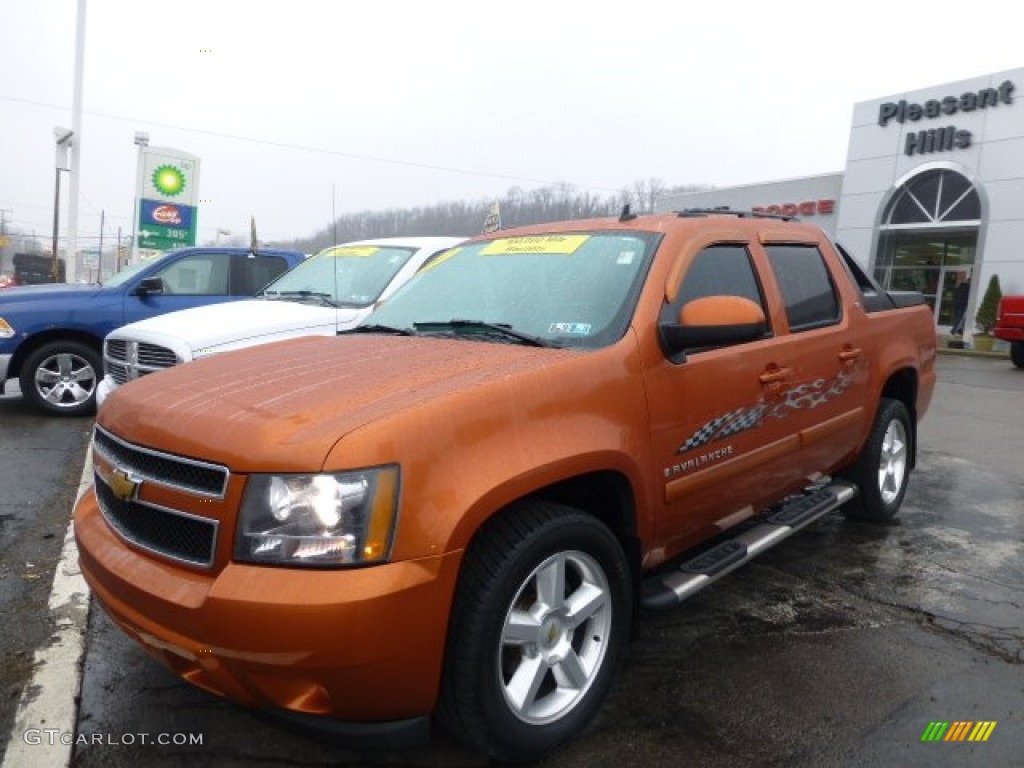 2007 Avalanche LT 4WD - Sunburst Orange Metallic / Ebony photo #1