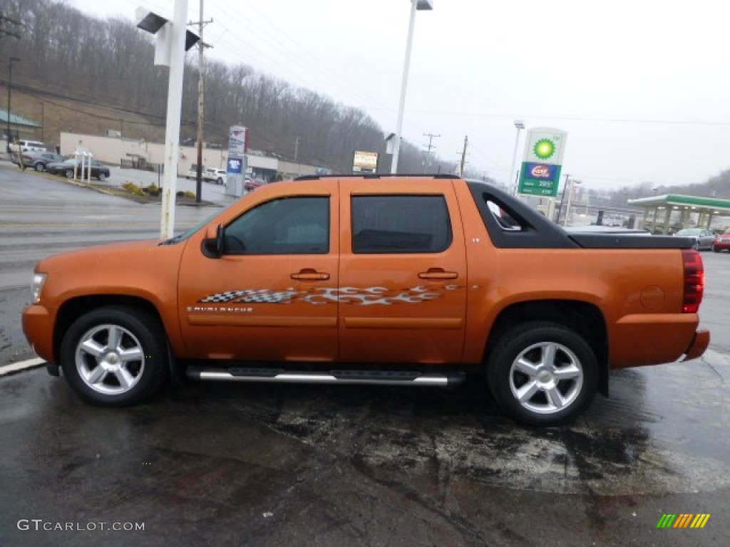 2007 Avalanche LT 4WD - Sunburst Orange Metallic / Ebony photo #2