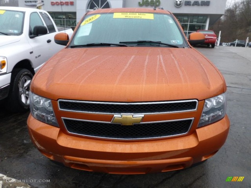 2007 Avalanche LT 4WD - Sunburst Orange Metallic / Ebony photo #7