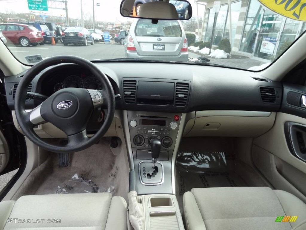 2008 Subaru Outback 2.5i Wagon Warm Ivory Dashboard Photo #77588508