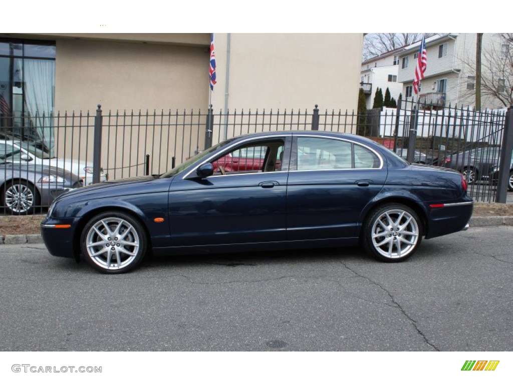 Indigo Blue Metallic 2006 Jaguar S-Type 3.0 Exterior Photo #77588558