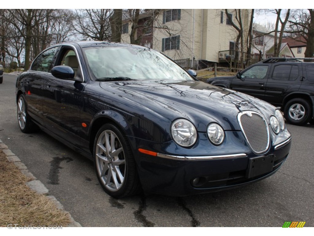 Indigo Blue Metallic 2006 Jaguar S-Type 3.0 Exterior Photo #77588650