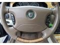 2006 Jaguar S-Type Ivory Interior Steering Wheel Photo