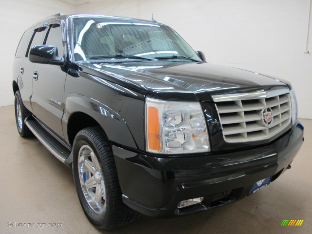 Sable Black 2002 Cadillac Escalade AWD Exterior Photo #77589101