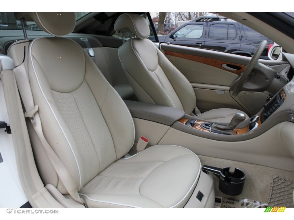 Stone Interior 2003 Mercedes-Benz SL 500 Roadster Photo #77589309
