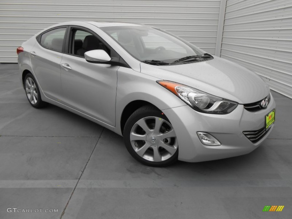 2013 Elantra Limited - Shimmering Air Silver / Gray photo #2