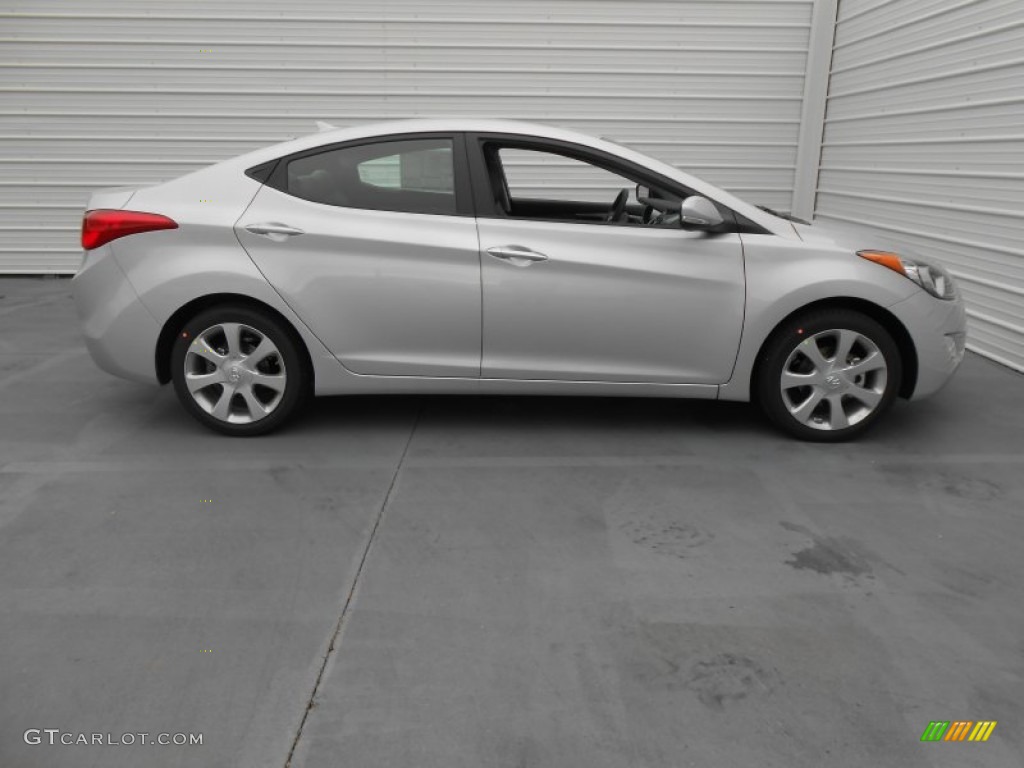 2013 Elantra Limited - Shimmering Air Silver / Gray photo #3