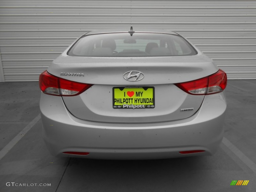 2013 Elantra Limited - Shimmering Air Silver / Gray photo #5