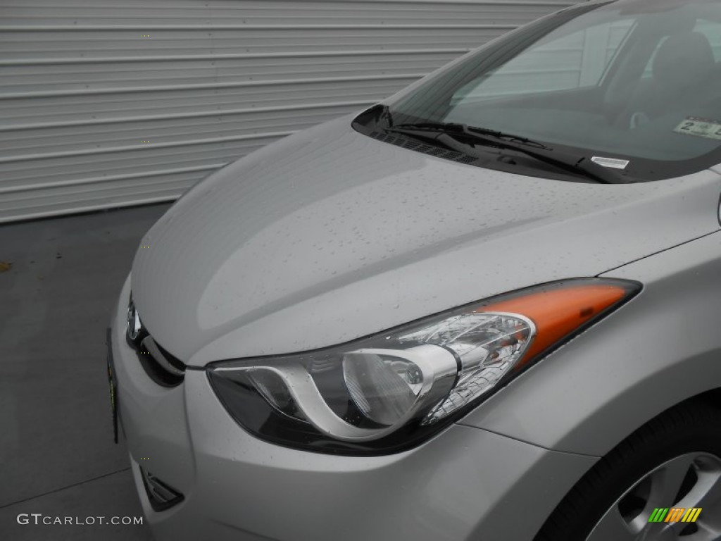 2013 Elantra Limited - Shimmering Air Silver / Gray photo #12
