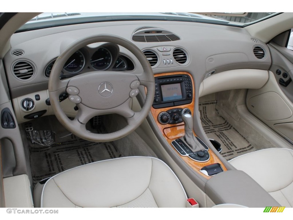 Stone Interior 2003 Mercedes-Benz SL 500 Roadster Photo #77589546