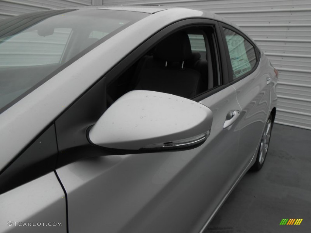 2013 Elantra Limited - Shimmering Air Silver / Gray photo #14