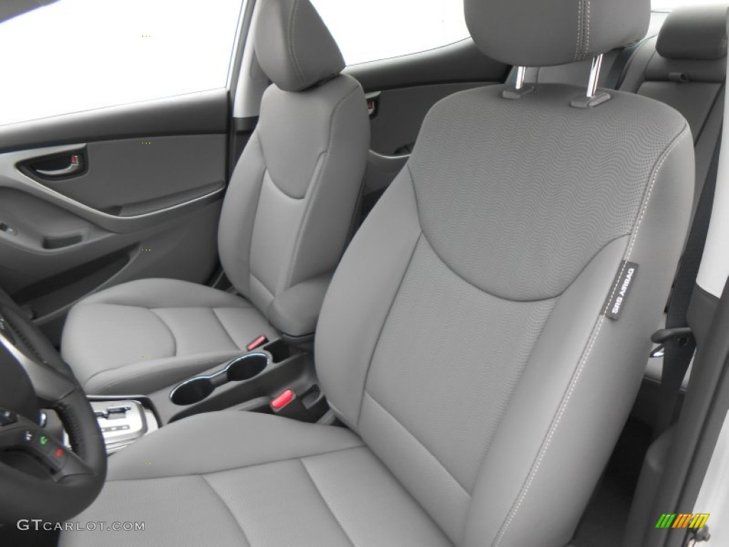 2013 Elantra Limited - Shimmering Air Silver / Gray photo #24