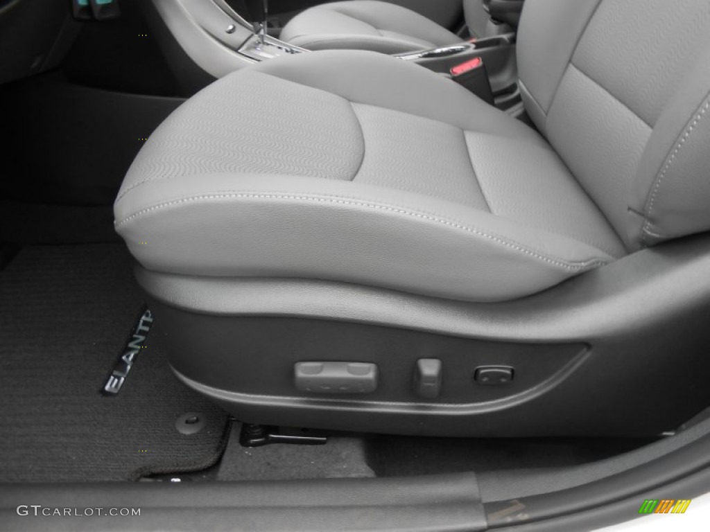 2013 Elantra Limited - Shimmering Air Silver / Gray photo #25