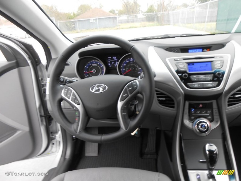 2013 Elantra Limited - Shimmering Air Silver / Gray photo #27