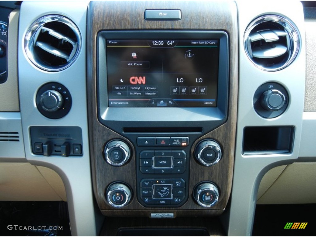 2013 Ford F150 Lariat SuperCrew 4x4 Controls Photo #77589858