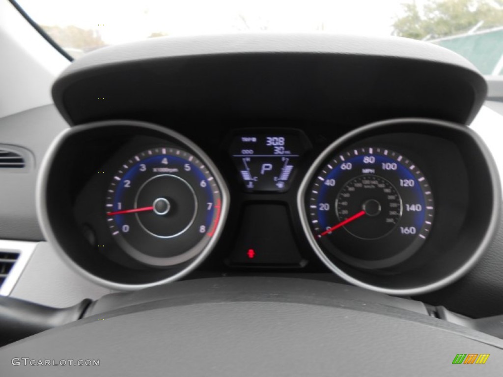 2013 Elantra Limited - Shimmering Air Silver / Gray photo #34