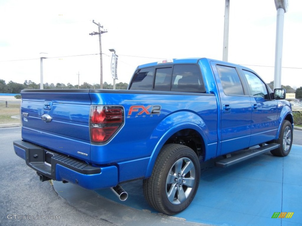 Blue Flame Metallic 2013 Ford F150 FX2 SuperCrew Exterior Photo #77590333