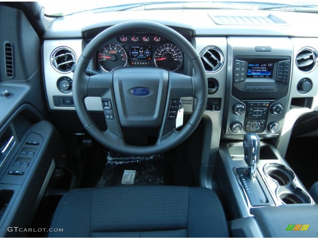 2013 Ford F150 FX2 SuperCrew Black Dashboard Photo #77590466