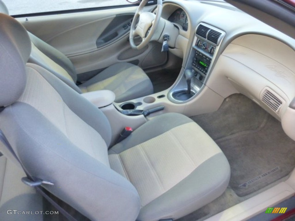 Medium Parchment Interior 2004 Ford Mustang V6 Coupe Photo #77590778