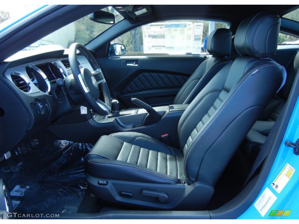 2013 Mustang GT Premium Coupe - Grabber Blue / Charcoal Black photo #5