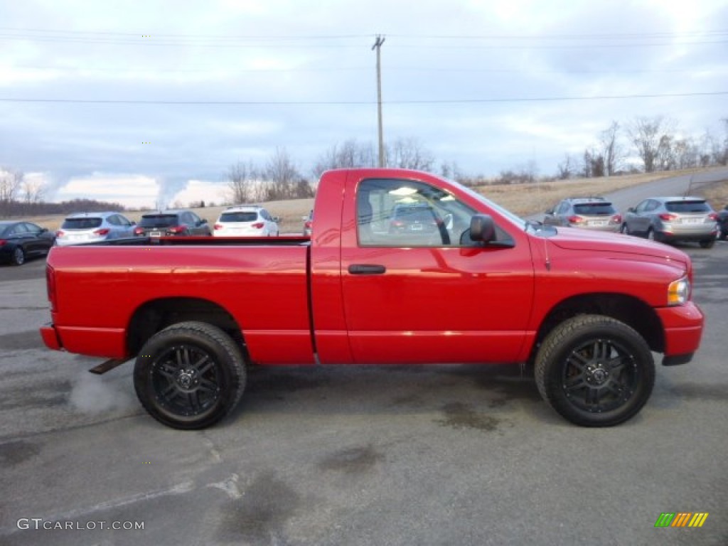 Flame Red 2005 Dodge Ram 1500 SLT Regular Cab 4x4 Exterior Photo #77591150