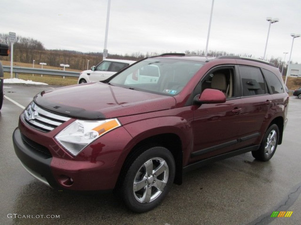 2008 XL7 Limited AWD - Cranberry Red Metallic / Beige photo #6