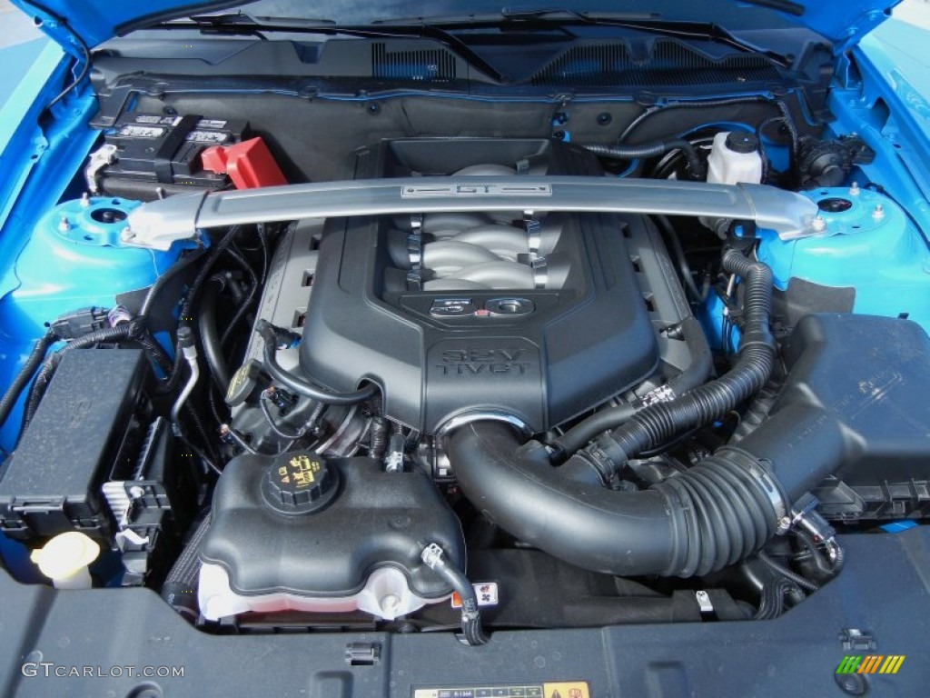 2013 Mustang GT Premium Coupe - Grabber Blue / Charcoal Black photo #12