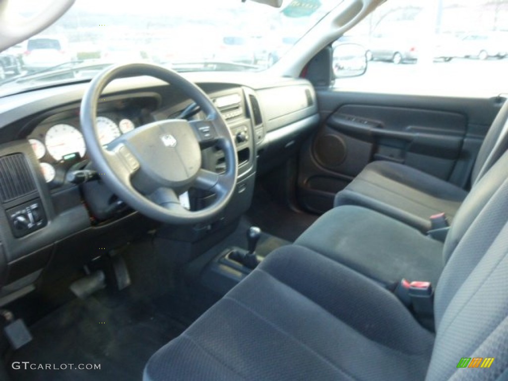 Dark Slate Gray Interior 2005 Dodge Ram 1500 SLT Regular Cab 4x4 Photo #77591307