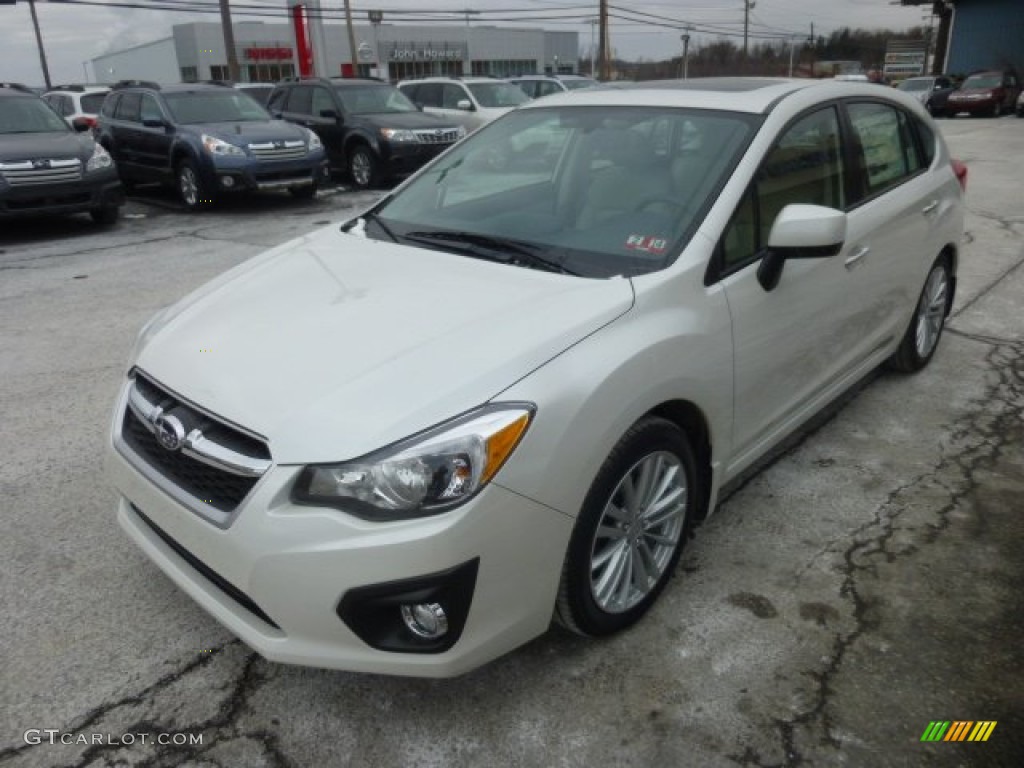 Satin White Pearl 2013 Subaru Impreza 2.0i Limited 5 Door Exterior Photo #77591538