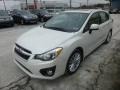 Satin White Pearl 2013 Subaru Impreza 2.0i Limited 5 Door Exterior