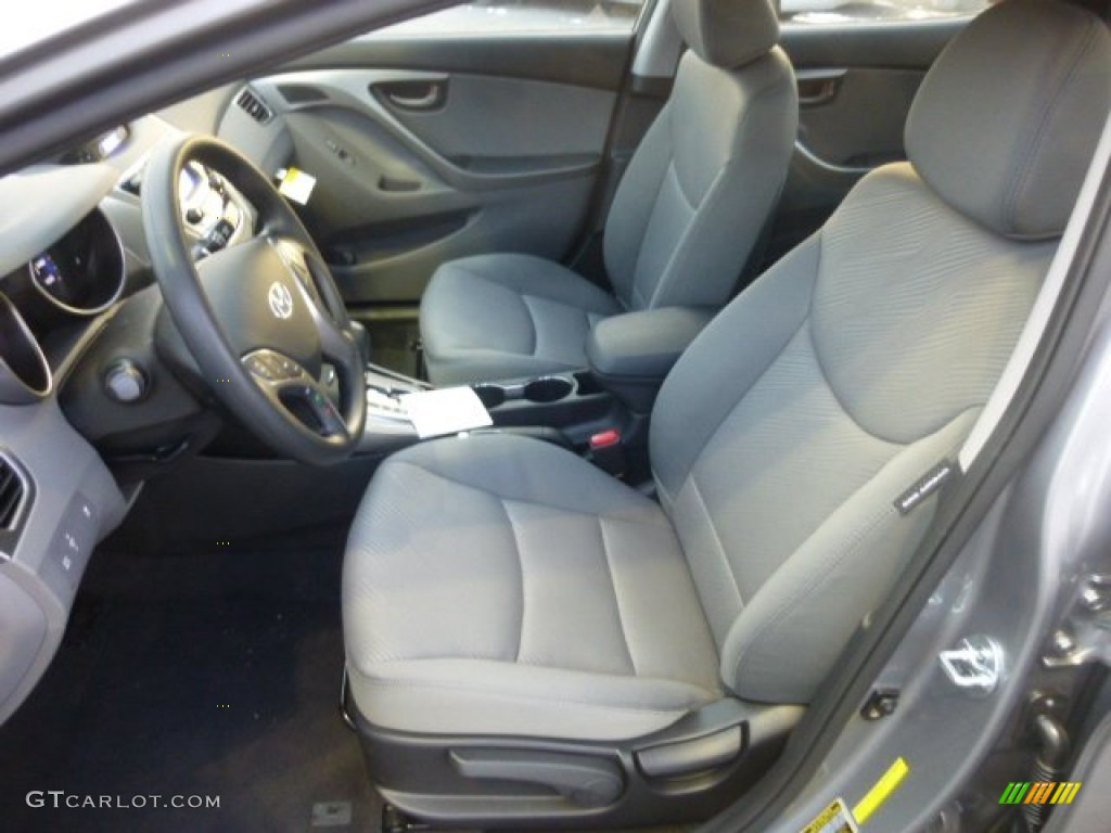 2013 Elantra GLS - Titanium Gray Metallic / Gray photo #15