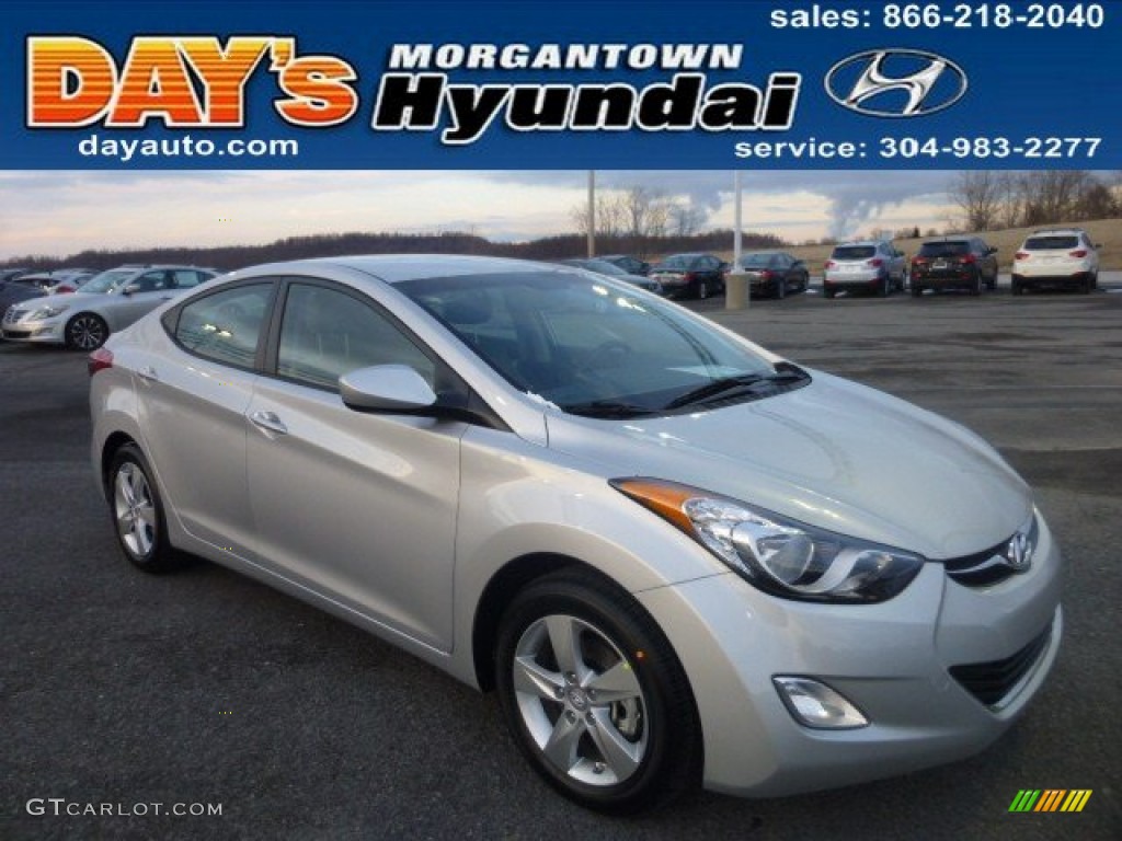 2013 Elantra GLS - Shimmering Air Silver / Gray photo #1