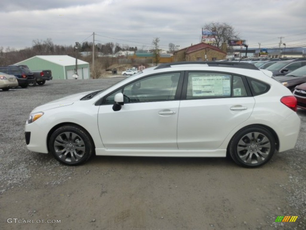 Satin White Pearl 2013 Subaru Impreza 2.0i Sport Premium 5 Door Exterior Photo #77592404