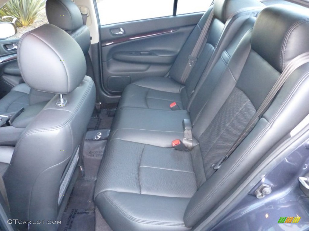 2010 Infiniti G 37 Journey Sedan Rear Seat Photo #77592445