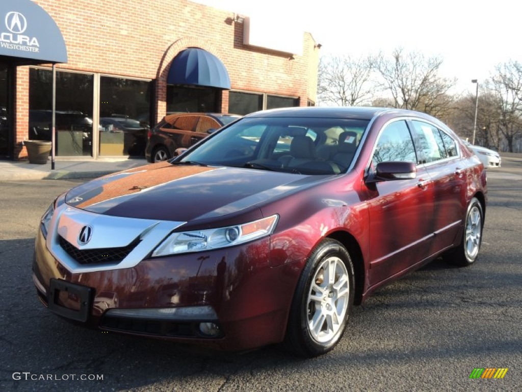 Basque Red Pearl 2010 Acura TL 3.5 Technology Exterior Photo #77592508