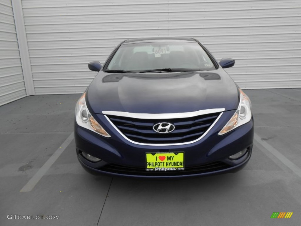 2013 Sonata GLS - Indigo Night Blue / Gray photo #9