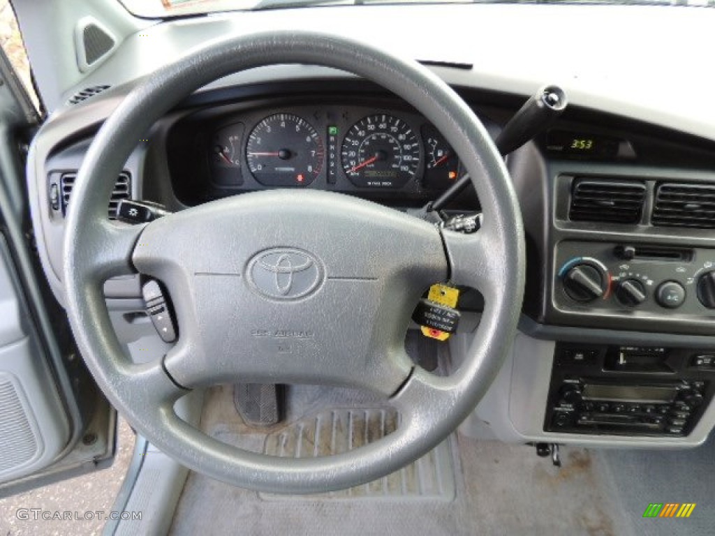 2000 Toyota Sienna LE Gray Steering Wheel Photo #77593701