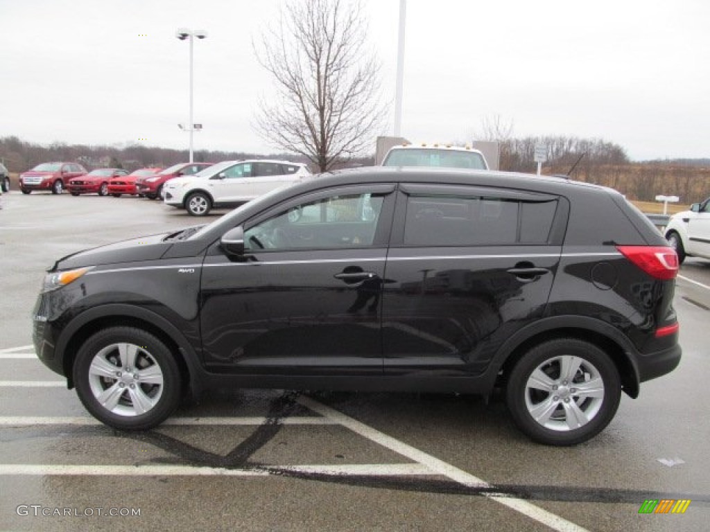 Black Cherry 2012 Kia Sportage LX AWD Exterior Photo #77594451
