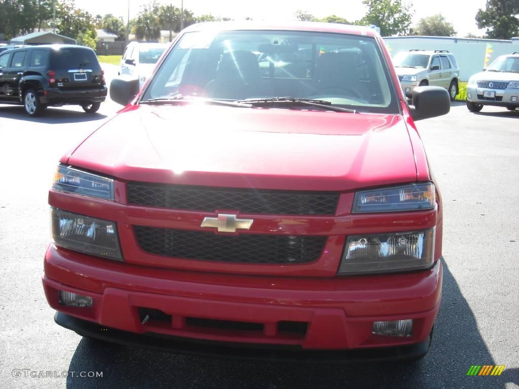 2007 Colorado LS Extended Cab - Victory Red / Medium Pewter photo #5