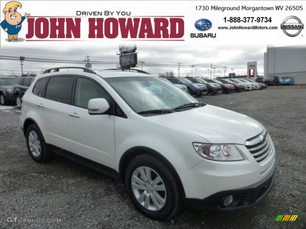 Satin White Pearl Subaru Tribeca