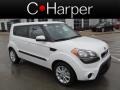 2013 Clear White Kia Soul +  photo #1