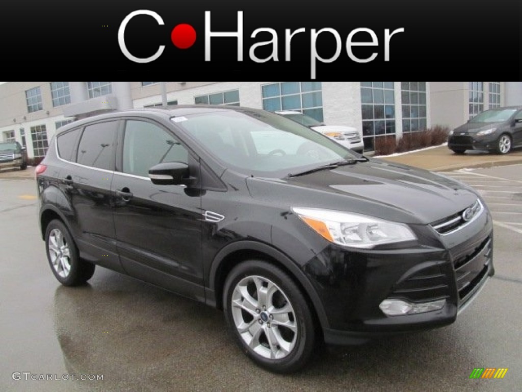 2013 Escape SEL 2.0L EcoBoost 4WD - Tuxedo Black Metallic / Charcoal Black photo #1