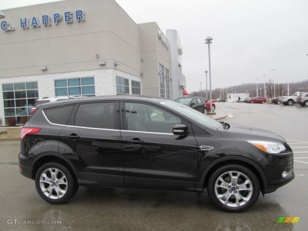 2013 Escape SEL 2.0L EcoBoost 4WD - Tuxedo Black Metallic / Charcoal Black photo #2