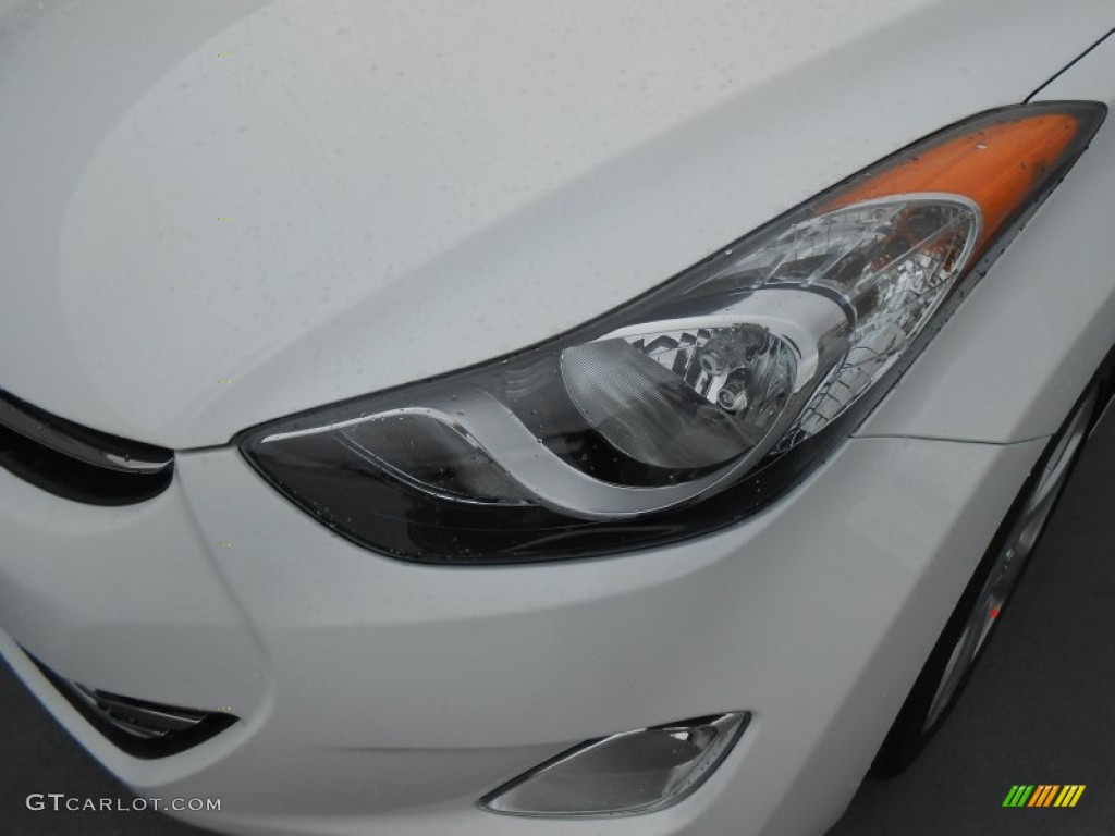 2013 Elantra Limited - Shimmering White / Beige photo #11