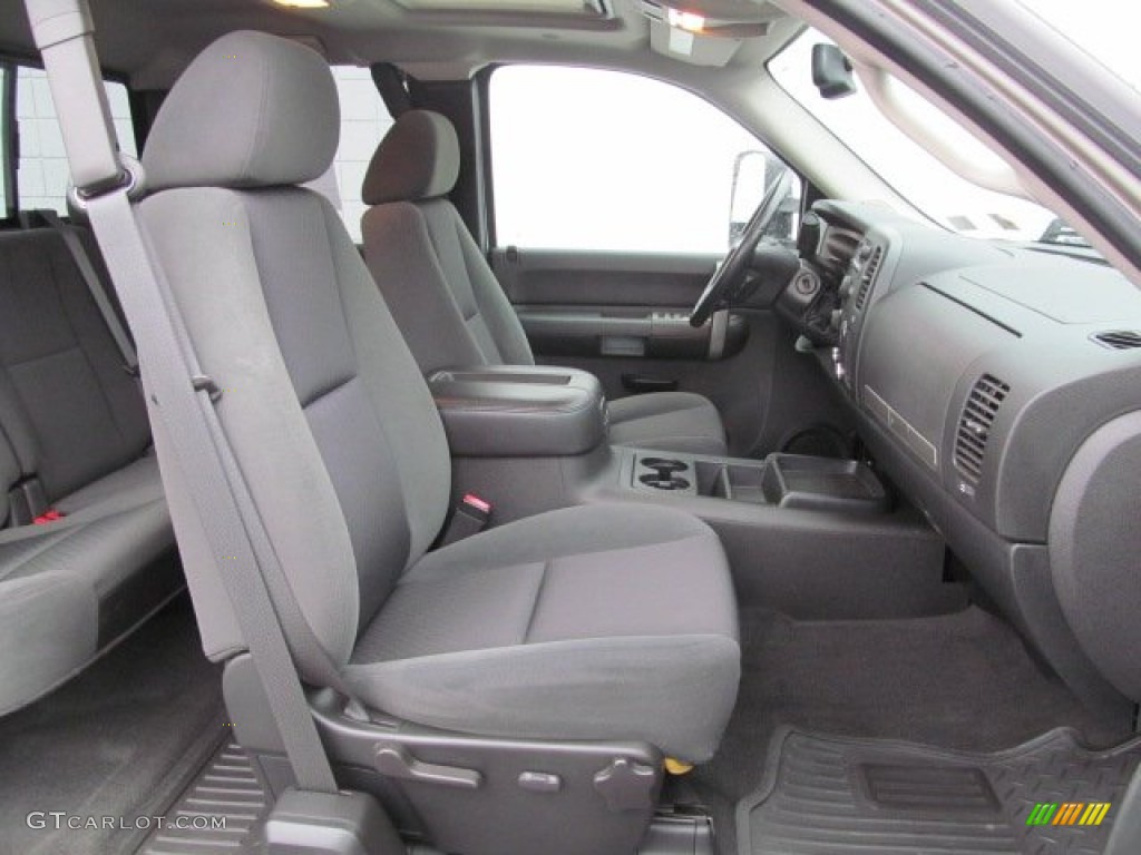 Ebony Black Interior 2007 GMC Sierra 2500HD SLE Extended Cab 4x4 Photo #77596569